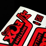 Mountain Bicycle Fork Decal Stickers for FOX Factory 34 RHYTHM 2